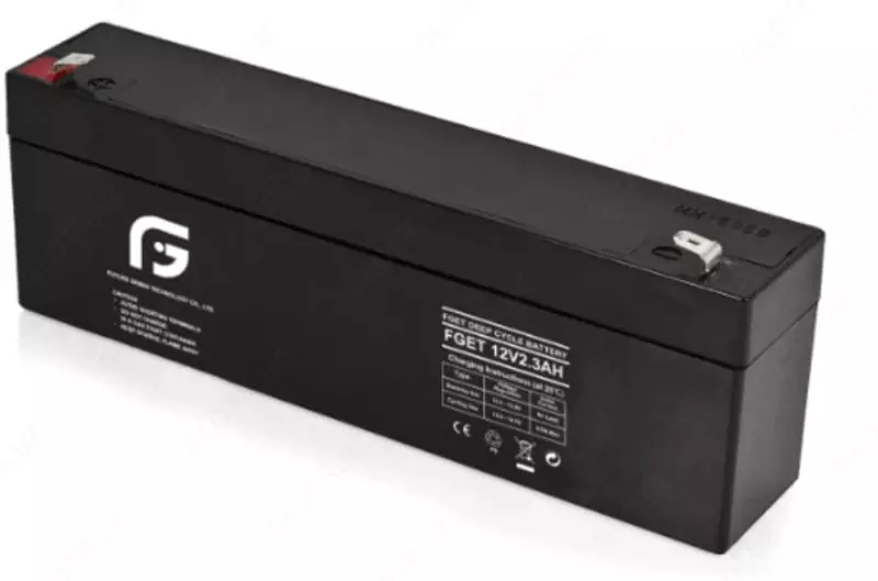 Аккумулятор FGET-12v 2.3AH (Свинцово-кислотный) Черный
