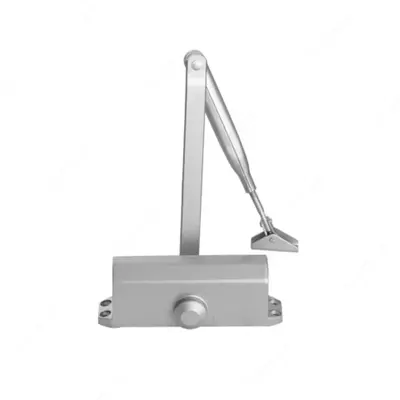 Регулируемый Доводчик двери "Корона 063" (Алюминиевый)