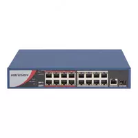 Неуправляемый Коммутатор 16 портов с POE "HIKVISION DS-3E0318P-E/M"