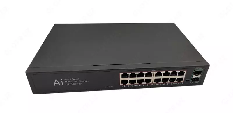 POE "CNB-16A1B" 16 portli boshqarilmaydigan kalit (SWITCH)