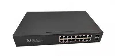 POE "CNB-16A1B" 16 portli boshqarilmaydigan kalit (SWITCH)