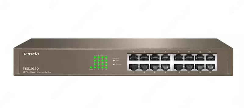 Неуправляемый коммутатор "Tenda TEG1016D" 16 портов (SWITCH)