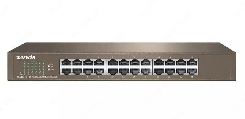 Неуправляемый коммутатор "Tenda TEF1024D" 24 порта (SWITCH)