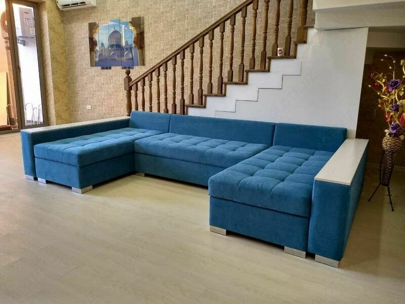 8 600 000 сум П образный диван раскладной с двумя отсеками хранения