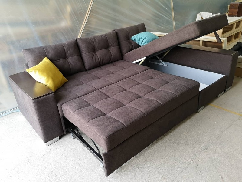 5 800 000 сум Угловой диван кровать раскладной с отсеком хранения. Гарантия 24месеца. Доставка по Ташкенту бесплатная