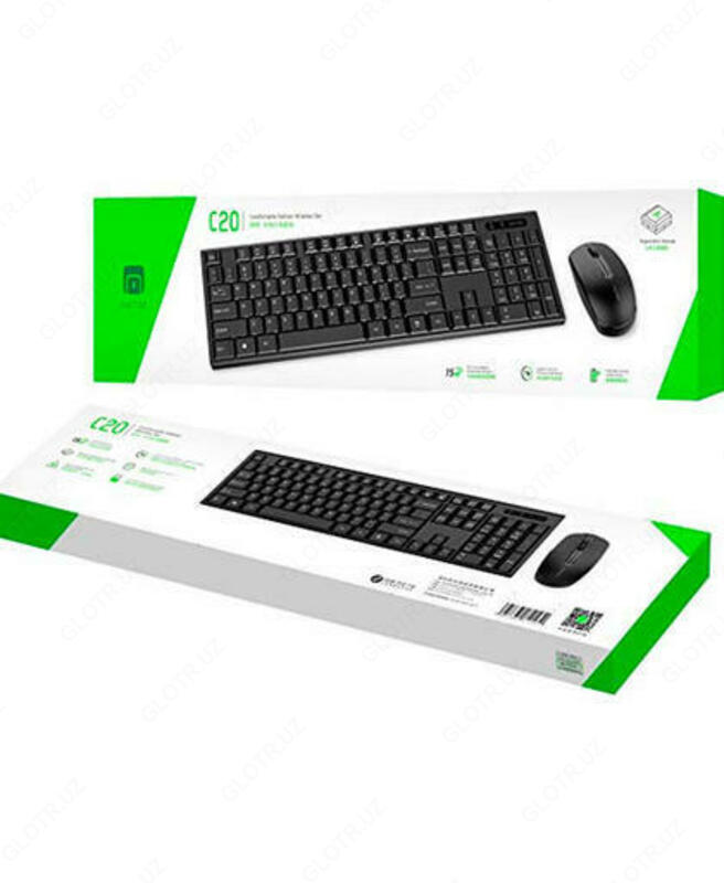 Комплект беспроводной клавиатуры и мыши Metoo C20 Combo - от {0} сум