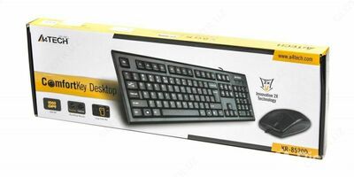 Simli klaviatura + sichqoncha A4-Tech KR-8520D USB