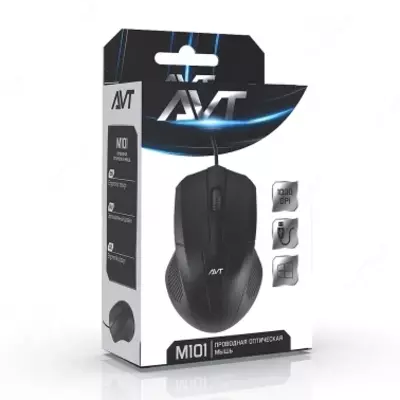 Мышь компьютерная, оптическая, проводная Avtech M101