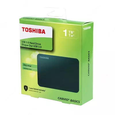 Портативный диск внешний хард Toshiba, HDD, 1ТБ, , USB 3.2