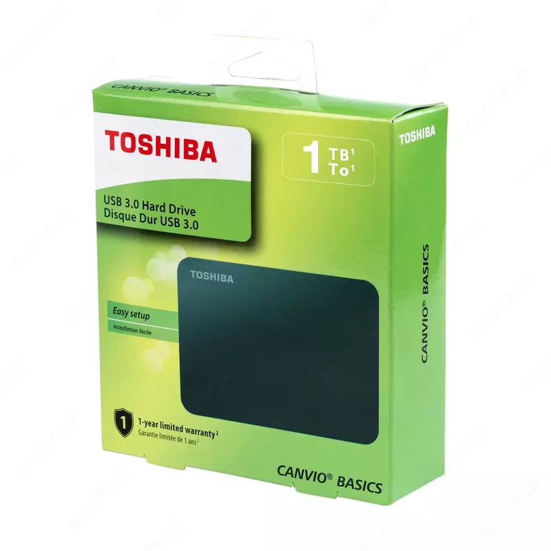 Портативный диск внешний хард Toshiba, HDD, 1ТБ, , USB 3.2
