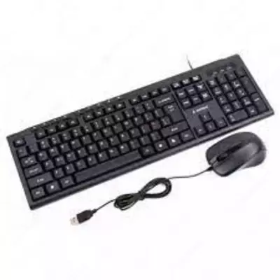 Клавиатура и мышь Gembird KBS-UM-106 (RU), USB, RU раскладка, черный цвет