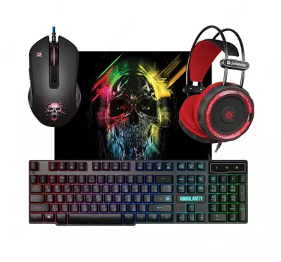 358 896.9 сум / шт. Игровой набор Defender Singularity MKP-118 Black USB