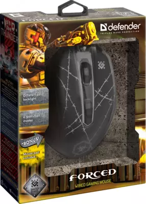 Simli o'yin sichqonchasi Defender Forced GM-020L optikasi