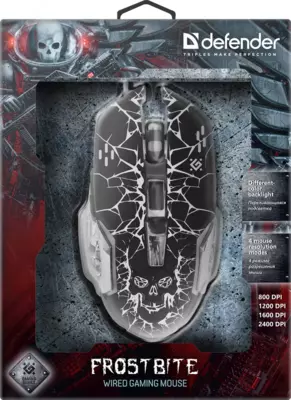 Проводная игровая мышь Defender FrostBite GM-043 оптика,6кнопок,2400dpi