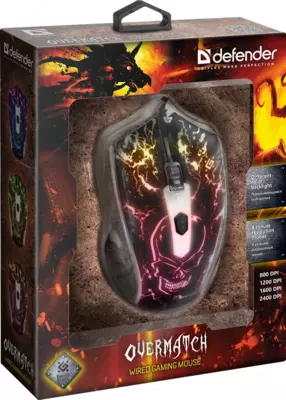 Проводная игровая мышь Defender Overmatch GM-069 оптика