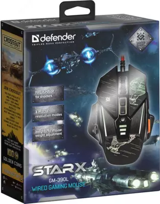 Проводная игровая мышь Defender sTarx GM-390L