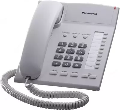 Телефон проводной Panasonic KX-TS2382RUW