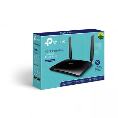 TP-Link Archer MR400 AC1350 ikki tarmoqli 4G LTE Wi-Fi routeri