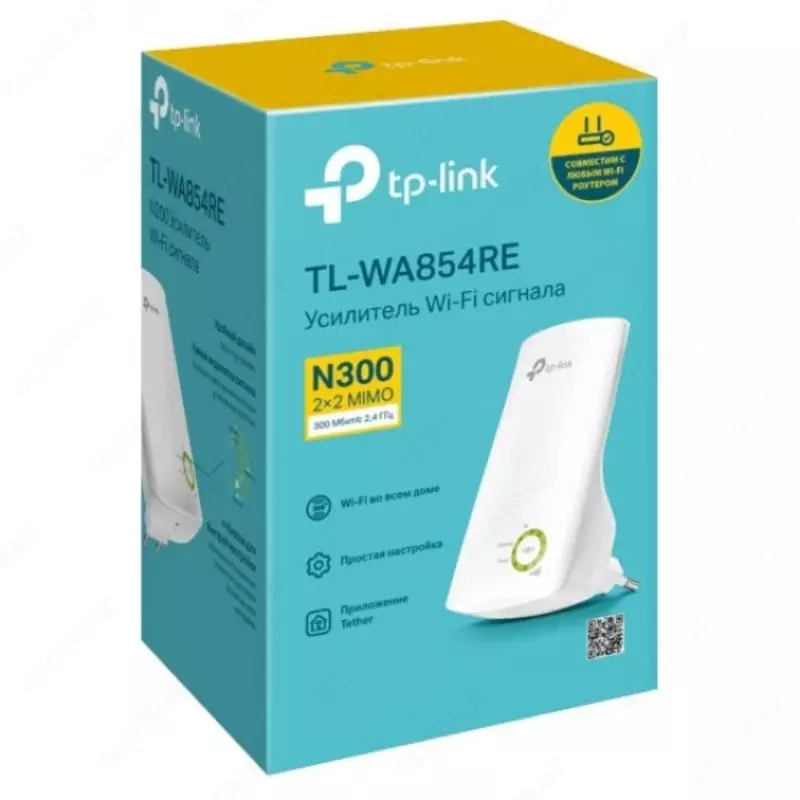 Wi-Fi усилитель сигнала (репитер) TP-LINK TL-WA854RE - от {0} сум