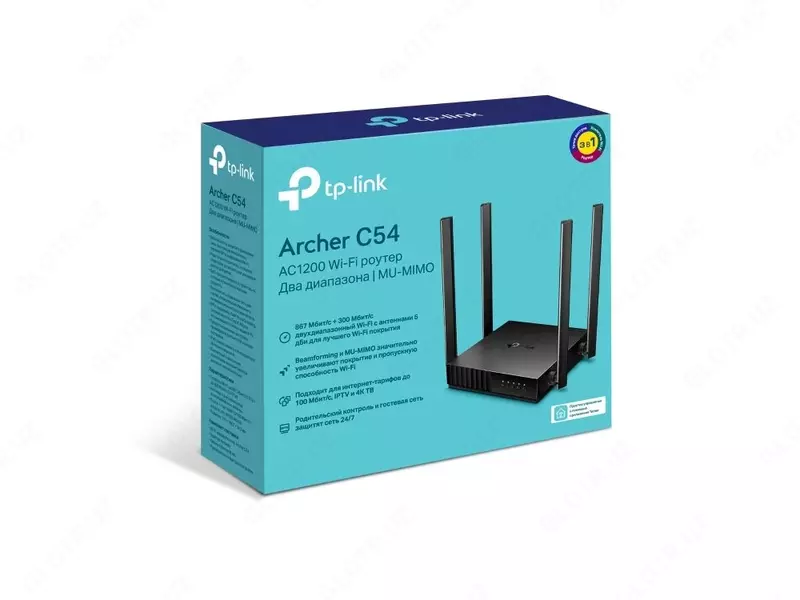 Wi-Fi роутер TP-LINK Archer C54(RU) AC1200 - {0} so'mdan