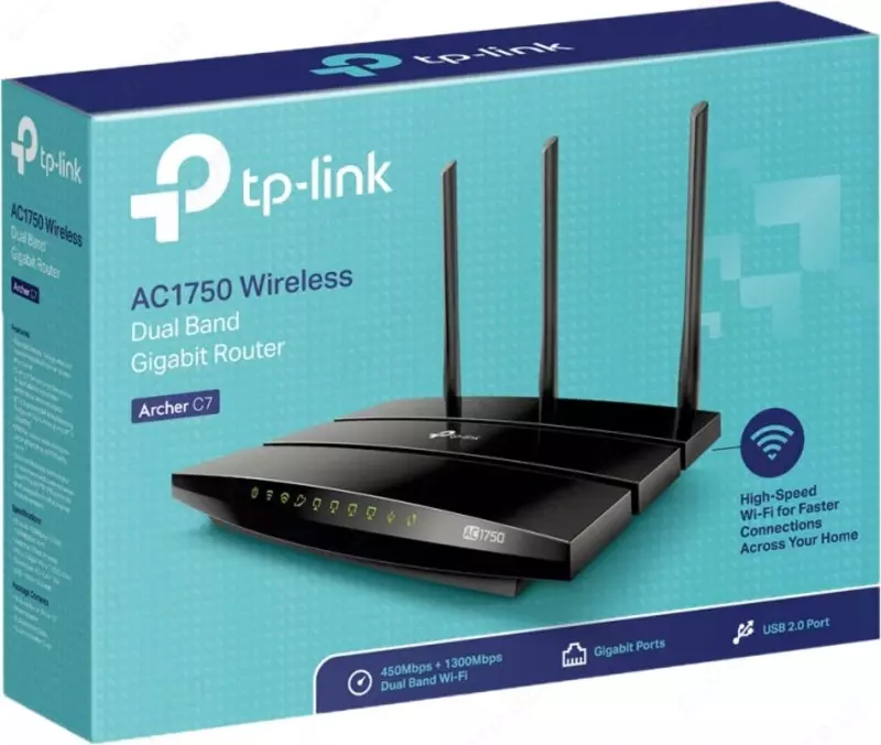 Wi-Fi router TP-LINK Archer C7 (Optika) - {0} so'mdan