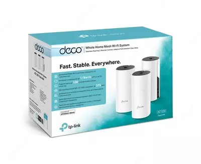 Домашняя Mesh Wi-Fi система TP-LINK Deco M4 (1-Pack) - 726 655.2 сум / шт.