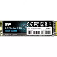 SSD Silicon Power 256GB A60 M.2 NVMe - от {0} сум
