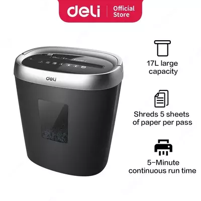 Уничтожитель бумаг 80W,Deli E9929
