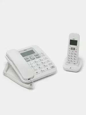 Телефонный аппарат со шнуром Deli 791, белый