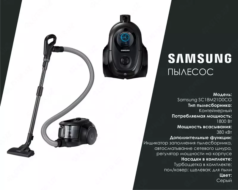 Пылесос Samsung SC18M21D0CG