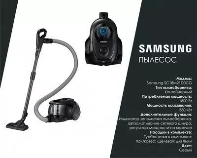 Пылесос Samsung SC18M21D0CG
