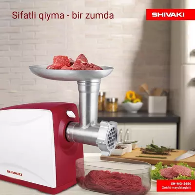 Elektr go'sht maydalagich Shivaki MG 2650