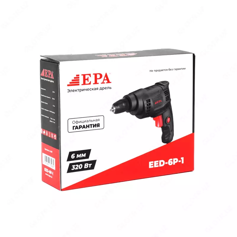 Дрель электрическая (безударная) "EPA" EED-6P-1, 320 Вт, 220В