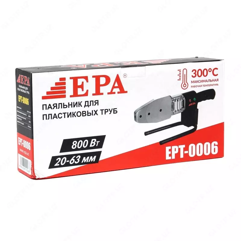 Электрический паяльник для пластиковых труб "EPA" EPT-0006, 800 Вт
