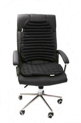 Ортопедический чехол для офисного кресла (черный)