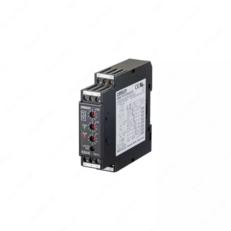 K8AK-TH12S 100-240VAC 378189 K8AK0032A OMRON Реле контроля Температуры 0-0-1800ºC (0-3200ºF) 100-240VAC