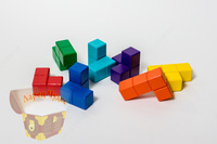 Головоломка развивающая «Кубик сома»(цветной)