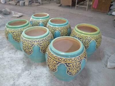 Цветочный горшок из керамики