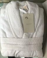 Мужской махровый халат большого размера (белый) - 320 000 сум