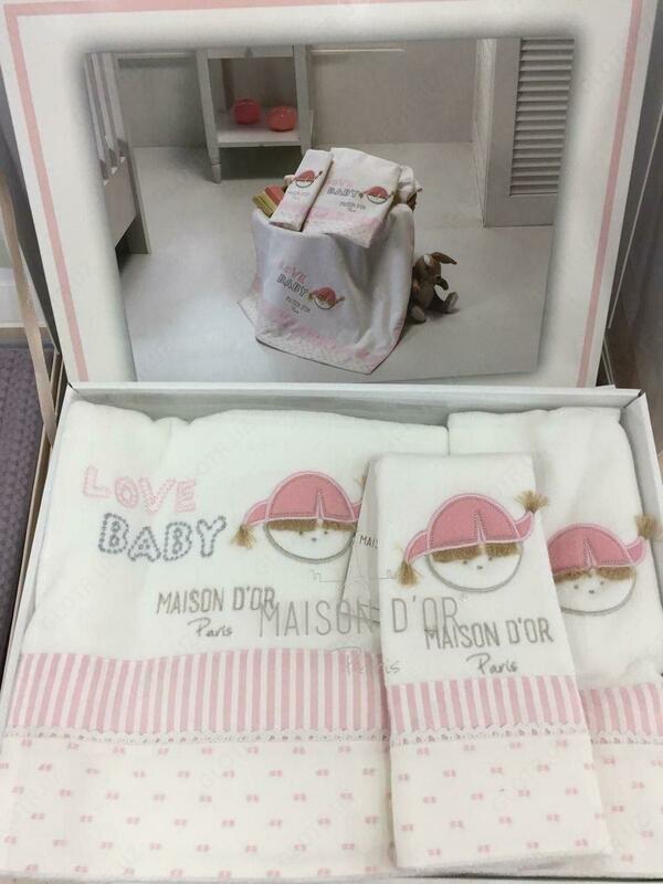 MAISON DOR bolalar sochiqlari to'plami (pushti) - 350 000 so'm