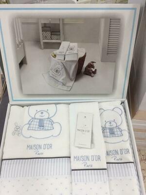 Детский набор полотенец MAISON DOR (голубой) - 350 000 сум / шт.