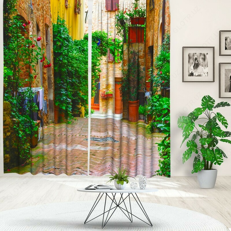 Шторы с принтом