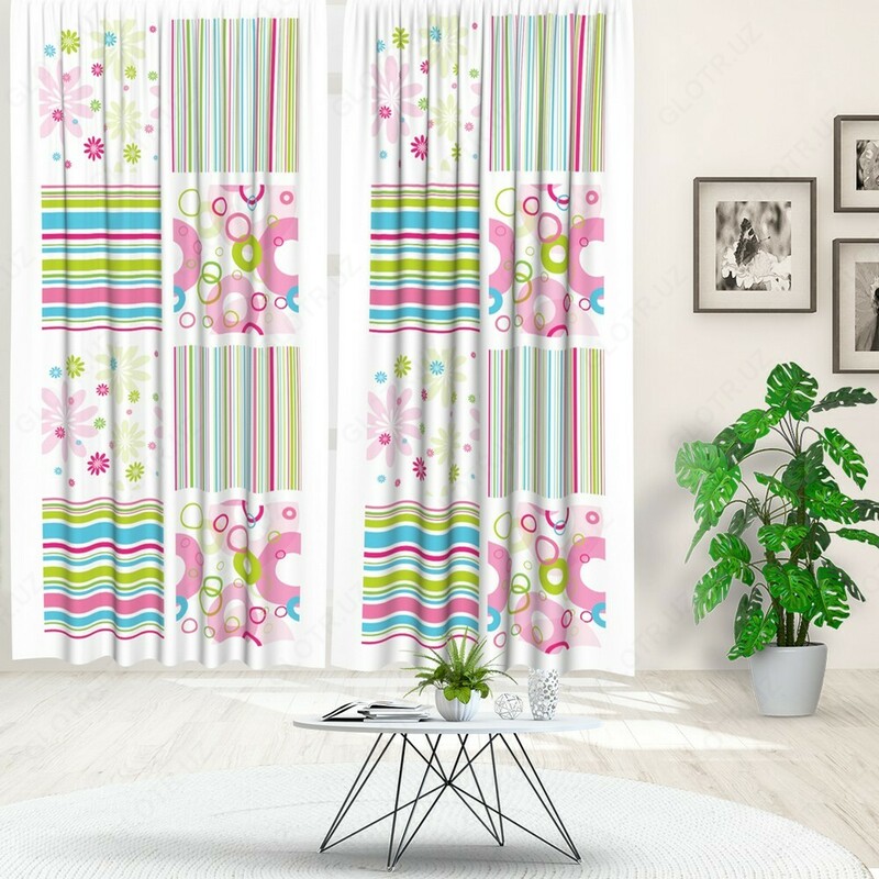 Шторы с принтом - 720 000 сум