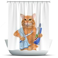 Водоотталкивающие шторы с красочным принтом для ванной комнаты. Willmoda