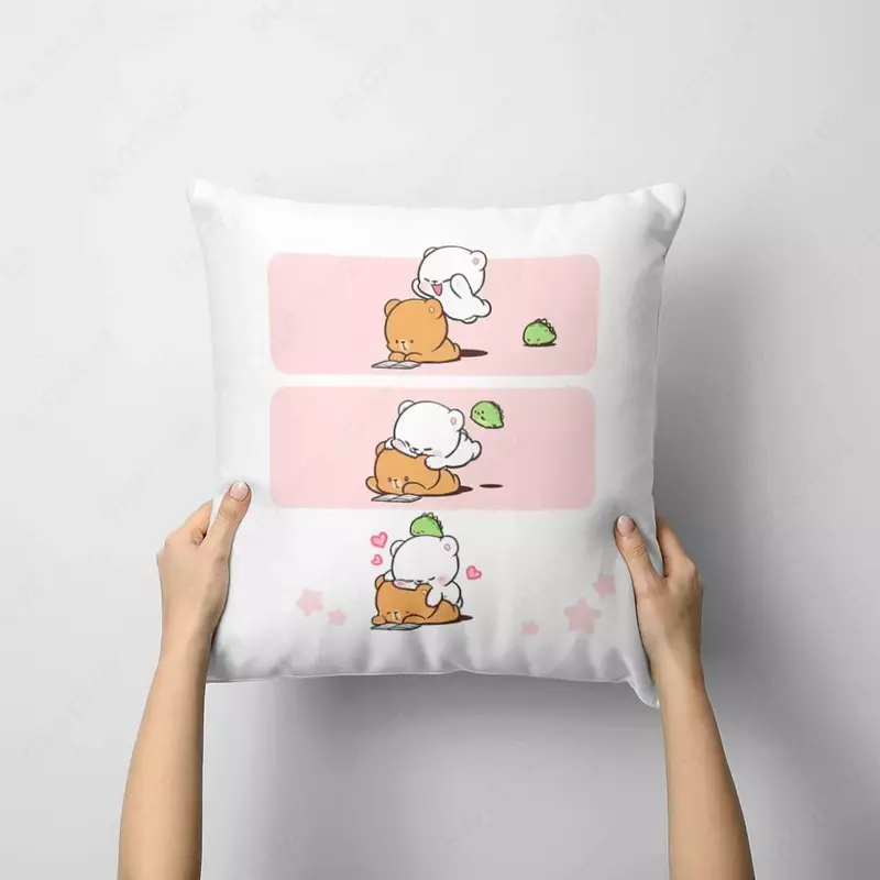 Подушки с принтом мишек для дома WILLMODA