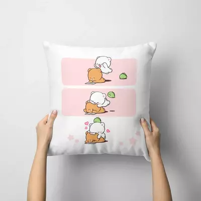 Подушки с принтом мишек для дома WILLMODA