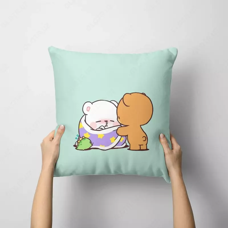Подушки с принтом мишек для дома Подушки
