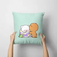 Подушки с принтом мишек для дома Подушки