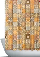 Водоотталкивающие шторы с красочным принтом для ванной комнаты. Willmoda - от {0} сум