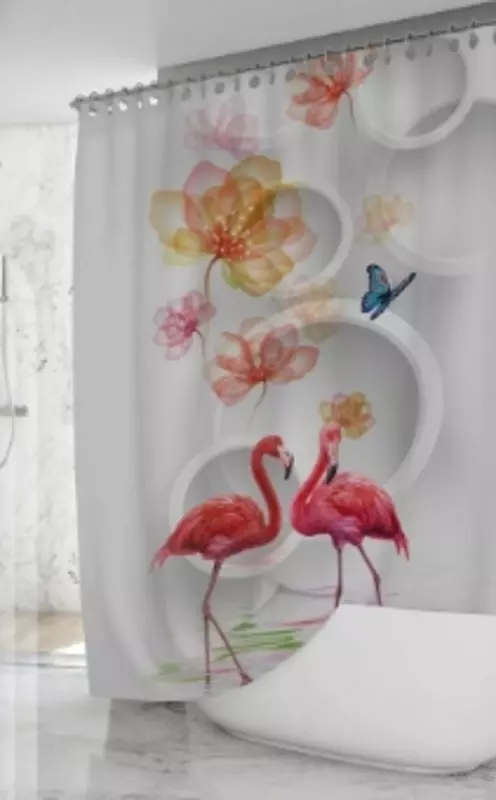 от {0} сум Водоотталкивающие шторы с красочным принтом для ванной комнаты. Willmoda